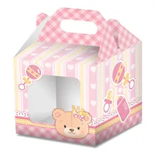 Caixa Cupcake Ursinho Menina Junco 8und Foto  mini 1