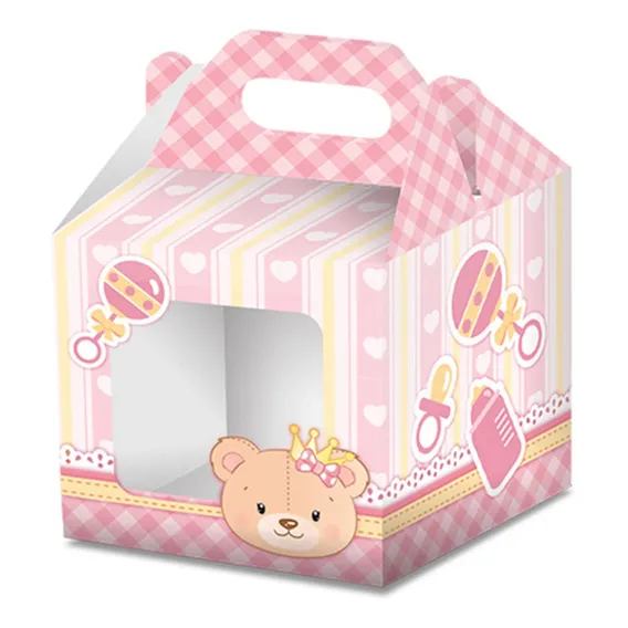 Caixa Cupcake Ursinho Menina Junco 8und Foto 1