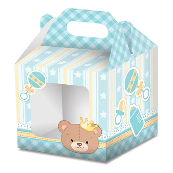 Caixa Cupcake Ursinho Menino Junco 8und Foto 1