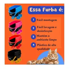 Caixa De Areia Banheiro Gato Sanitário Furba Sandbox Azul Foto mini 4