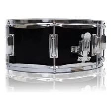Caixa De Bateria 14 X 5,5 Tarol Sonata Solid Black Basswood Casco Branco Foto mini 3