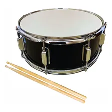 Caixa De Bateria 14 X 5,5 Tarol Sonata Solid Black Basswood Casco Branco Foto mini 1
