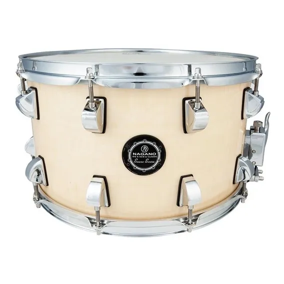 Caixa De Bateria Nagano Big Beat 14x8 Natural Clear Foto 1