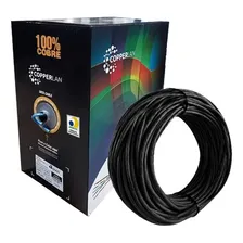 Caixa De Cabo Cat6 Gigalan 160 Metros 100% Cobre Cor Preto Foto mini 1