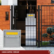 Caixa De Correio De Grade Ou Embutir Cinza Cor-3 - Fercar Foto mini  2