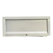 Caixa De Correio Frente Inox Moderna 17 Cm X 36 Cm - Preto Foto mini  2