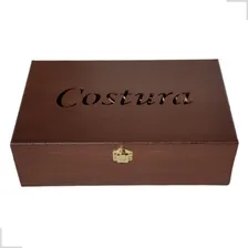 Caixa De Costura Organizadora Porta Carretel Linhas Decor Foto mini  3