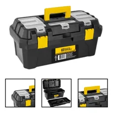 Caixa De Ferramenta Maleta Grande Com Divisorias Cor Preto Foto  mini 1