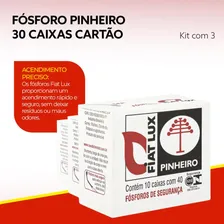 Caixa de F贸sforo pequena Fiat Lux Pinheiro 3 ma莽os com 10 caixinhas de f贸sforo cada Foto mini 2