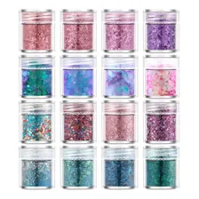Caixa De Glitter Flocado Para Encapsular Unhas De Gel Alonga Cor Mix Foto  mini 1