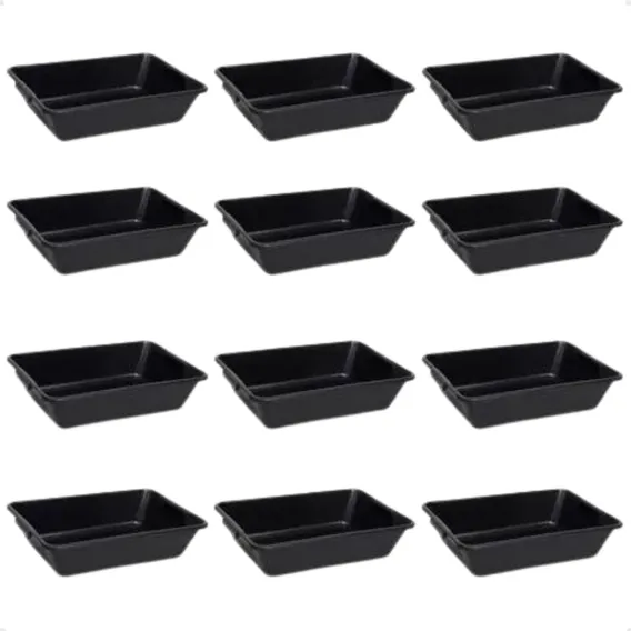 Caixa De Massas Para Construção Brasipla Caixa Preta 20l 57x38x14 Foto 1
