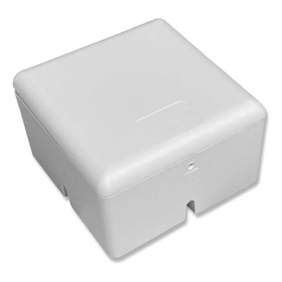 Caixa De Passagem Sobrepor 85x85x45mm Cftv C/uv- Kit C/10un Foto 1