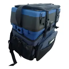 Caixa De Pesca Maleta Mochila Banqueta Fishing Box - Jogá Cor Azul Foto mini 3