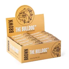 Caixa De Piteira De Papel Bulldog Amsterdam Brown Atacado Foto mini 1