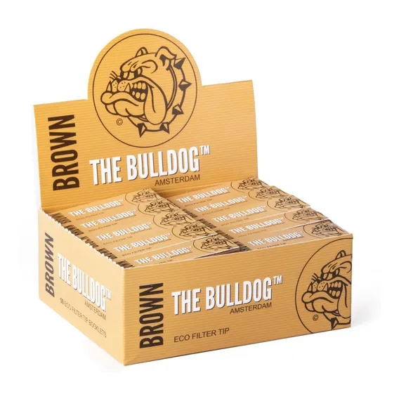 Caixa De Piteira De Papel Bulldog Amsterdam Brown Atacado Foto 1