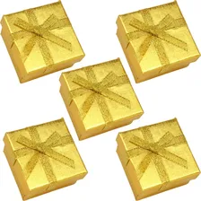 Caixa de presente Silverk Caixa para J贸ias dourado com design lisa - kit x 24 unidades Foto mini 1