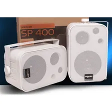 Caixa De Som Ambiente Branca Donner Sp 400 Par Foto mini  3