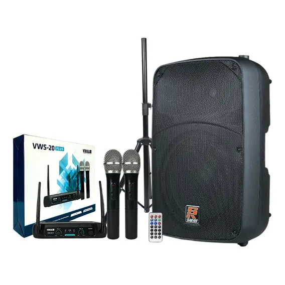 Caixa De Som Ativa Staner Sr315a 300w + Tripé Microfone Foto 1