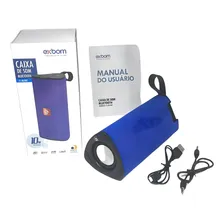 Caixa De Som Bluetooth Caixa Som Portatil Exbom - Azul Foto mini 2
