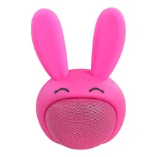 Caixa De Som Bluetooth Orelhinha Coelho Rosa 3h 3w 110v/220v Foto mini 2
