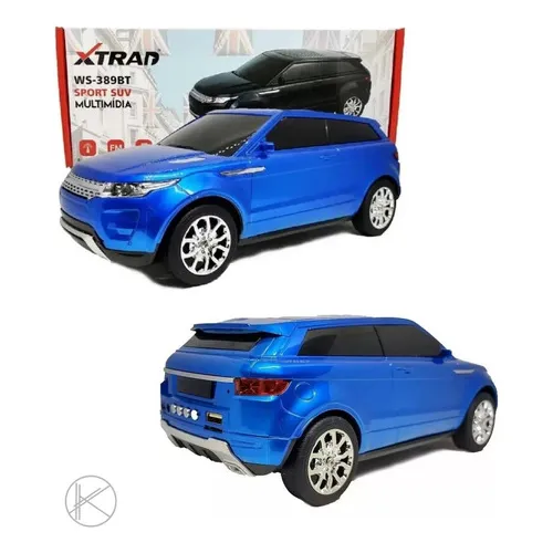 Caixa De Som Carrinho Suv Bluetooth Rádio Usb Luz Led Evoque Foto 1