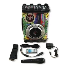 Caixa De Som Ecopower Karaoke Bluetooth E Mp3 - Ep-2220 Cor Colorido 110V/220V Foto mini 1