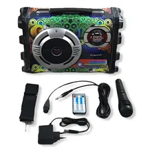 Caixa De Som Ecopower Karaoke Bluetooth E Mp3 - Ep-2220 Cor Colorido 110V/220V Foto mini 4