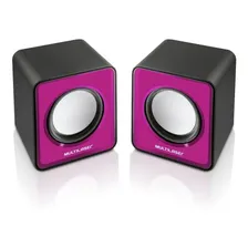 Caixa De Som Mini 3w Usb 2.0 Rosa Sp198 - Multilaser Foto mini 1