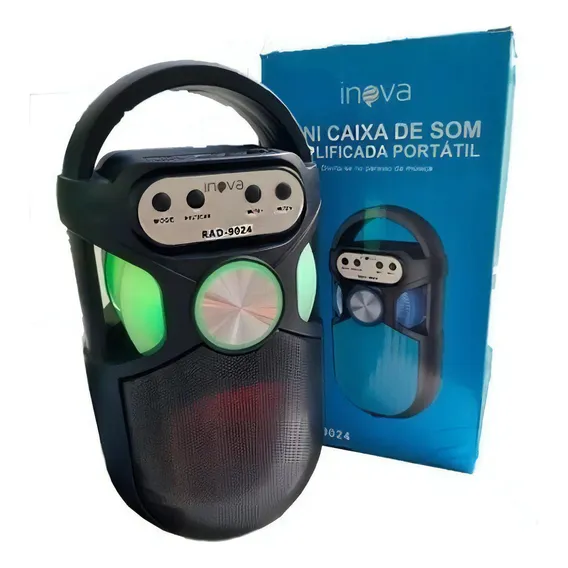 Caixa De Som Portáti Inova Bluetooth Usb Tf Fm Rad-9024 Foto 1