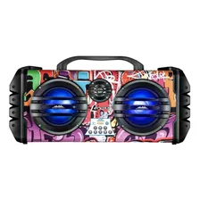 Caixa de Som Portátil Lenoxx Sound Wave CA445, 250W, Vermelho, com Bluetooth, 127/220V Foto  mini 1