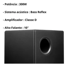 Caixa De Som Subwoofer 10 Pol Frahm Bivolt 300w Wireless Foto mini 3