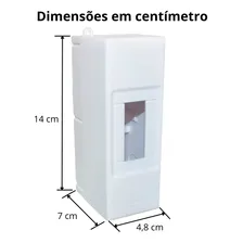 Caixa Distribuição Quadro Sobrepor 1 Ou 2 Disjuntores Din Foto mini 4