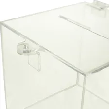 Caixa Em AcrÃlico Sugestão 15x15cm Transparente Sorteio Foto mini 2