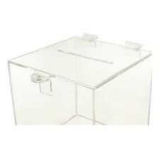 Caixa Em AcrÃlico Sugestão 15x15cm Transparente Sorteio Foto mini 1