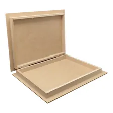 Caixa Em Mdf De Presente Estilo Clássico Com Tampa Dobrável Foto  mini 1