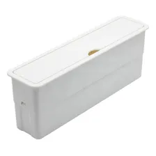 Caixa Embutir Mesa M贸veis 3 Tomada 10a Slim Preta Com Fundo Cor Branco Foto mini 1