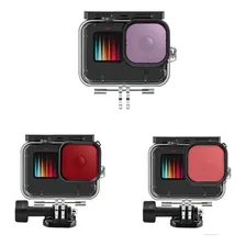 Caixa Estanque + Kit Filtros Telesin Gopro Hero 9 E 10 Black Foto mini  2