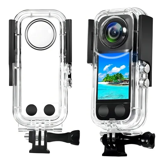 Caixa Estanque Waterproof Case 40m Para Câmeras Insta360 X3 Foto 1