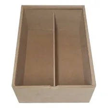 Caixa Estojo P Mini Vinho 1 Div 25x18x10 Mdf Madeira Foto mini 2