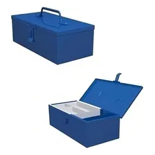 Caixa Ferramenta 01 (36cm) Bau Fercar Cor Azul Foto mini 1