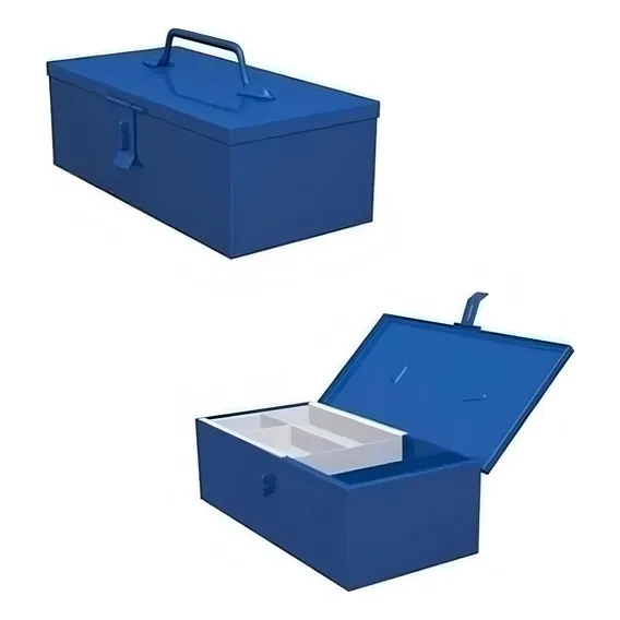 Caixa Ferramenta 01 (36cm) Bau Fercar Cor Azul Foto 1