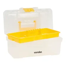 Caixa Ferramentas Com Trava E Alça Plástica Cpv 0330 Vonder Cor Amarelo Foto mini 4
