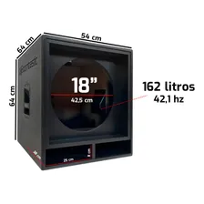 Caixa Gabinete Sub De Grave Vazia Profissional 18 Polegadas Foto mini 2