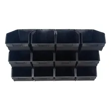 Caixa Gaveta Plastica Bin Preta Empilhavel Num 5 Foto  mini 1