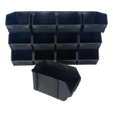 Caixa Gaveta Plastica Bin Preta Empilhavel Num 5 Foto mini  2