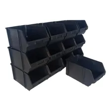 Caixa Gaveta Plastica Bin Preta Empilhavel Num 5 Foto mini 4