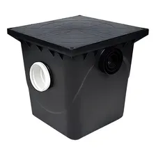 Caixa Gordura 42l Preta Quadrada Com Cesto Limpeza Hics/taf Foto mini 1