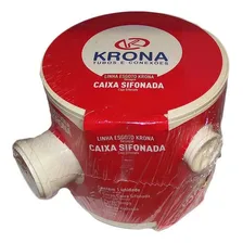 Caixa Gordura Krona 250x230x75 Redonda Com 01 Unidade Foto  mini 1