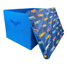 Caixa Grande Organiza Brinquedo Educativo Multiuso 60x40x35 Foto mini 2