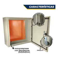 Caixa Hermetica 40x40x25 Para Quadro E Painel Eletrico 400x400x250 Foto mini 2